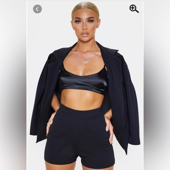 PLT- Black Blazer and Black Short Set Size 10 - Picture 4 of 4